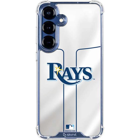MLB Tampa Bay Rays Home Jersey Galaxy S25 Clear Case